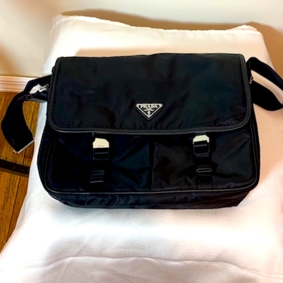 Prada Nylon and Saffiano Shoulder/Messenger Bag - Picture 4 of 14